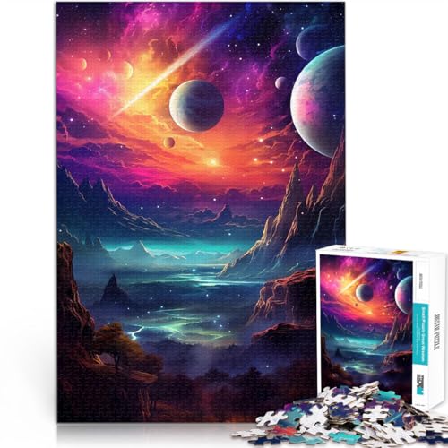 Kosmische Landschaft Teenager 2000 Teile Puzzle Stressabbau – Staycation – Zeit totschlagen Tolles Geschenk für Spiele 70x100cm von SYUNFEI