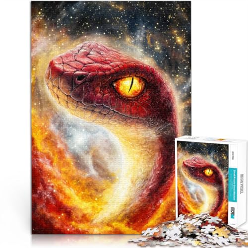 Kosmische Schlange 2000-teiliges Puzzle für Teenager Herausforderndes Spielspielzeug Jedes Stück ist einzigartig – Anspruchsvolles Familienspiel 70x100cm Kosmische Schlange 2000-teiliges Puzzle für Teenager Herausforderndes Spielspielzeug Jedes Stück ist einzigartig – Anspruchsvolles Familienspiel 70x100cm von SYUNFEI