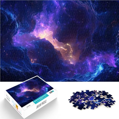 Kosmischer Nebel 1000-Teile-Puzzle für Teenager Geschenke zum Suchbegriff: Herausfordernde Spiele Geschenkideen 38x26cm von SYUNFEI