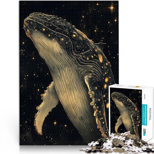 Kosmischer Wal 2000-teiliges Puzzle für Erwachsene Trainieren Sie Ihr Gehirn und Ihre Hände Tolles Geschenk für Spiele 70x100cm von SYUNFEI