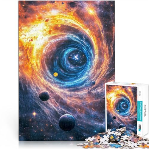 Kosmischer Wirbel 1000-teiliges Puzzle für Teenager Geschenke zum Suchbegriff: Herausfordernde Spiele Geburtstagsgeschenk 38x26cm von SYUNFEI