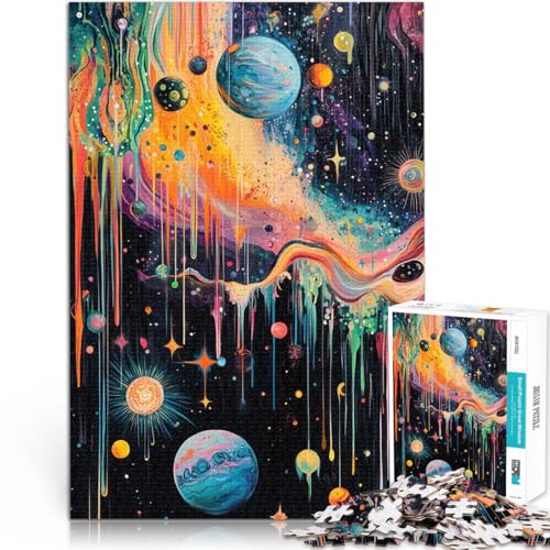Kosmisches Tropfgemälde Puzzle für Erwachsene mit 1000 Teilen Quizspiel Jedes Stück ist einzigartig – Anspruchsvolles Familienspiel 38x26cm Kosmisches Tropfgemälde Puzzle für Erwachsene mit 1000 Teilen Quizspiel Jedes Stück ist einzigartig – Anspruchsvolles Familienspiel 38x26cm von SYUNFEI