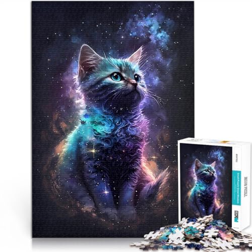 Kosmisches Weltraumkätzchen Puzzle für Teenager 1000 Teile für Lernspiel-Herausforderungsspielzeug Heimdekoration 38x26cm Kosmisches Weltraumkätzchen Puzzle für Teenager 1000 Teile für Lernspiel-Herausforderungsspielzeug Heimdekoration 38x26cm von SYUNFEI