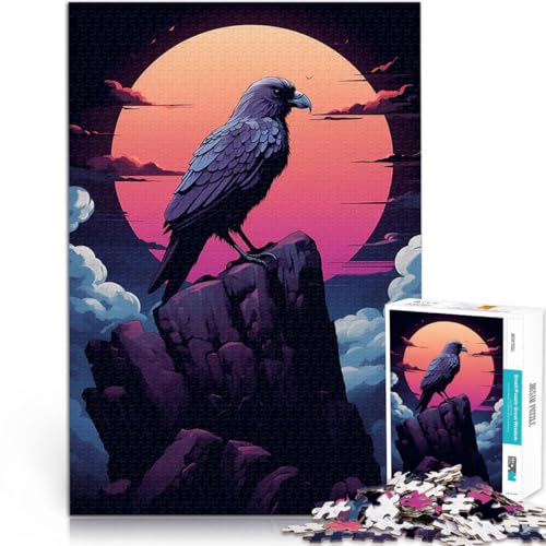 Krähe auf einem Felsen 2000 Teenager-Teile-Puzzle Familienspiel zum Stressabbau, schwierige Herausforderung Geschenkideen 70x100cm Krähe auf einem Felsen 2000 Teenager-Teile-Puzzle Familienspiel zum Stressabbau, schwierige Herausforderung Geschenkideen 70x100cm von SYUNFEI