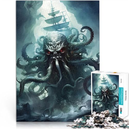 Kraken-Angriffsschiff 1000-teilige Puzzles für Erwachsene Staycation: Zeit totschlagen Lustige Aktivitäten für zu Hause, Geburtstagsgeschenk, Reisegeschenk, 38x26cm Kraken-Angriffsschiff 1000-teilige Puzzles für Erwachsene Staycation: Zeit totschlagen Lustige Aktivitäten für zu Hause, Geburtstagsgeschenk, Reisegeschenk, 38x26cm von SYUNFEI