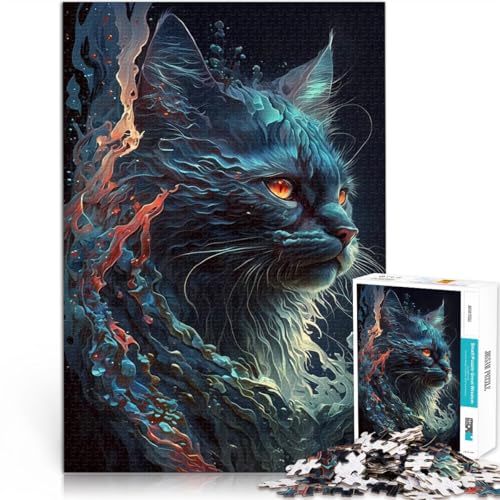 Kuschelkatze Puzzle für Erwachsene, 2000 Teile Geschenke zum Suchbegriff: Herausfordernde Spiele EIN Kunstwerk 70x100cm von SYUNFEI