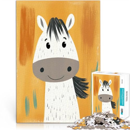 Lächelnde Pferdeillustration 1000-teiliges Puzzle für Teenager DIY-Spielzeug Wanddekoration Einzigartige Geburtstags 38x26cm Lächelnde Pferdeillustration 1000-teiliges Puzzle für Teenager DIY-Spielzeug Wanddekoration Einzigartige Geburtstags 38x26cm von SYUNFEI