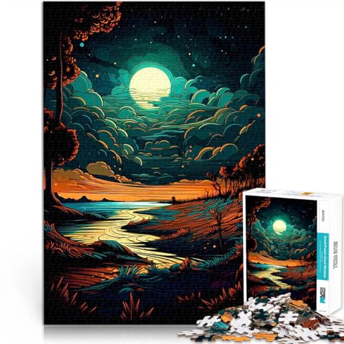 Landschaft Teenager-Puzzle 1000 Teile Gehirnintelligenz-Herausforderung süchtig machendes Spielzeug Wichtelgeschenke 38x26cm von SYUNFEI