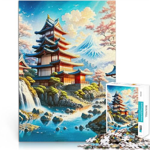 Landschaft im japanischen Stil Puzzle für Erwachsene 1000 Teile Quizspiel mit vollständig ineinander greifenden, zufällig geformten Teilen 38x26cm Landschaft im japanischen Stil Puzzle für Erwachsene 1000 Teile Quizspiel mit vollständig ineinander greifenden, zufällig geformten Teilen 38x26cm von SYUNFEI