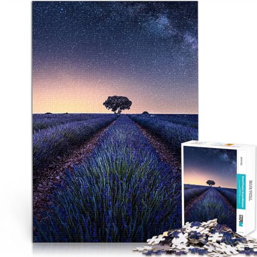 Lavendelfelder 1000-teiliges Teenager-Puzzle Gehirnintelligenz-Herausforderung süchtig machendes Spielzeug für Heimdekoration 38x26cm Lavendelfelder 1000-teiliges Teenager-Puzzle Gehirnintelligenz-Herausforderung süchtig machendes Spielzeug für Heimdekoration 38x26cm von SYUNFEI