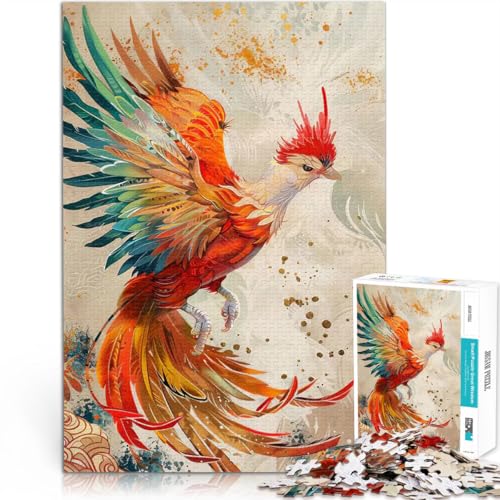 Legendäre Kreatur des Phönix Teenager 1000-teiliges Puzzle Anspruchsvolles Spiel und Familienspaß EIN Kunstwerk 38x26cm von SYUNFEI