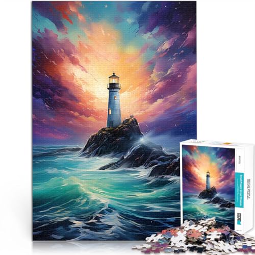 Leuchtturm auf See 1000-teiliges Puzzle für Erwachsene Spielzeug Lernspiele Stressabbau Geburtstagsgeschenk, Geschenke, Wandkunst 38x26cm Leuchtturm auf See 1000-teiliges Puzzle für Erwachsene Spielzeug Lernspiele Stressabbau Geburtstagsgeschenk, Geschenke, Wandkunst 38x26cm von SYUNFEI