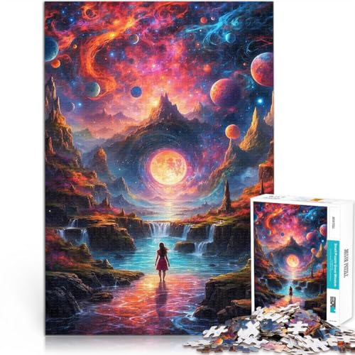 Magische Nacht 1000-teiliges Teenager-Puzzle Gehirnintelligenz-Herausforderung süchtig machendes Spielzeug Kunstwerk Geschenk 38x26cm von SYUNFEI