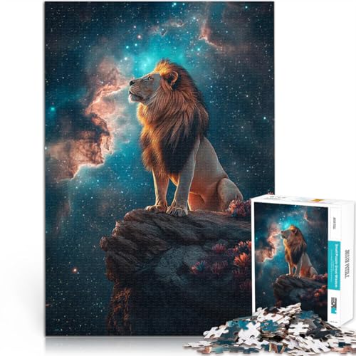 Majestätischer Löwe in Weltraumlandschaft 1000-teilige Puzzles für Teenager Quizspiel Wanddekoration Einzigartige Geburtstags 38x26cm Majestätischer Löwe in Weltraumlandschaft 1000-teilige Puzzles für Teenager Quizspiel Wanddekoration Einzigartige Geburtstags 38x26cm von SYUNFEI