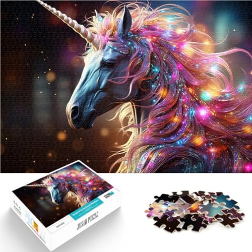 Majestätisches Einhorn Puzzle 1000 Teile für Jugendliche Lernspielzeug für die ganze Familie Eltern-Kind-Interaktion 38x26cm Majestätisches Einhorn Puzzle 1000 Teile für Jugendliche Lernspielzeug für die ganze Familie Eltern-Kind-Interaktion 38x26cm von SYUNFEI