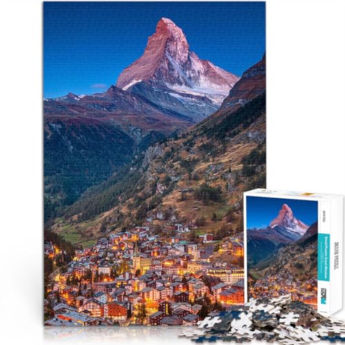 Majestätisches Matterhorn 1000-teiliges Puzzle für Erwachsene Analyse und Logik Jedes Stück ist einzigartig – Anspruchsvolles Familienspiel 38x26cm Majestätisches Matterhorn 1000-teiliges Puzzle für Erwachsene Analyse und Logik Jedes Stück ist einzigartig – Anspruchsvolles Familienspiel 38x26cm von SYUNFEI