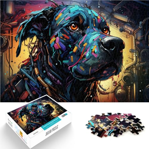 Puzzle 2000 Teile für Erwachsene, mechanischer Hund, Stressabbau-Spielzeug, Herausforderung der Gehirnintelligenz, süchtig machendes Spielzeug, 27,56 x 39,37 Zoll, von SYUNFEI