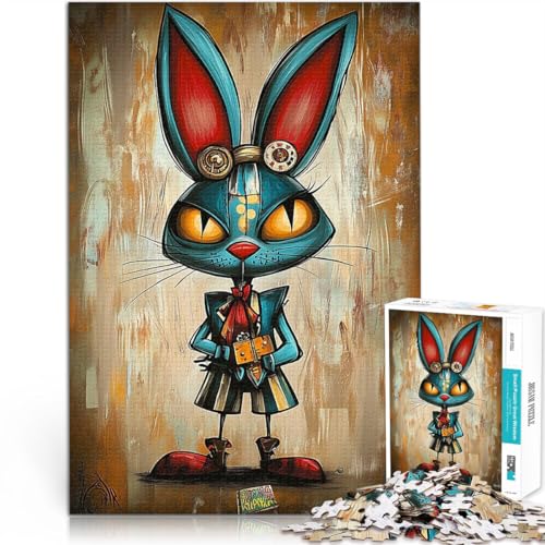 Mechanisches Steampunk-Kaninchen im Fantasy-Art-Stil Puzzle für Erwachsene mit 1000 Teilen Quizspiel Wanddekoration 38x26cm Mechanisches Steampunk-Kaninchen im Fantasy-Art-Stil Puzzle für Erwachsene mit 1000 Teilen Quizspiel Wanddekoration 38x26cm von SYUNFEI