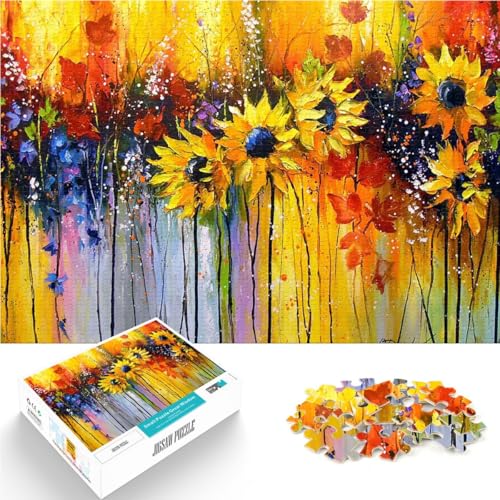 Melodie des Herbstes 1000-teiliges Teenager-Puzzle Familienspiel zum Stressabbau, schwierige Herausforderung Geburtstagsgeschenk 38x26cm von SYUNFEI