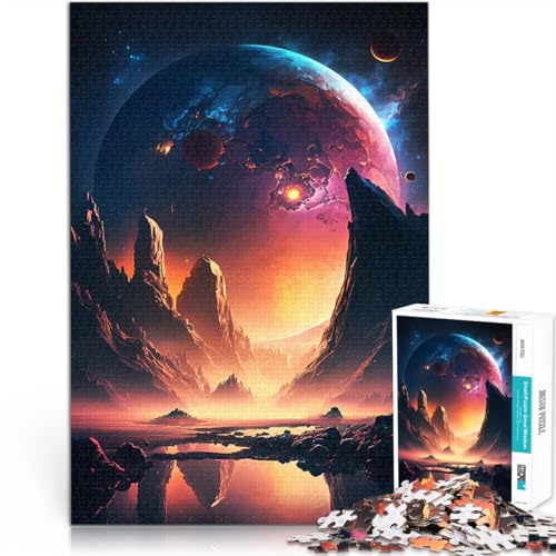 Morgendämmerung der Galaktischen Teenager 1000-teiliges Puzzle Entspannungsspiele Jedes Stück ist einzigartig – Anspruchsvolles Familienspiel 38x26cm von SYUNFEI