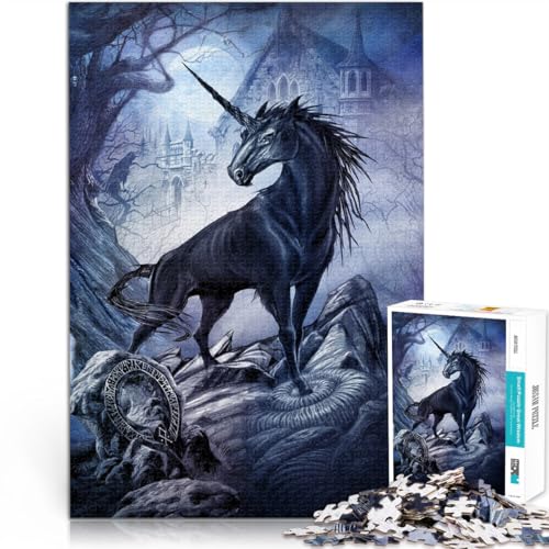 Nachthorn Puzzle für Erwachsene, 1000 Teile Gehirnintelligenz-Herausforderung süchtig machendes Spielzeug Geschenkideen 38x26cm von SYUNFEI
