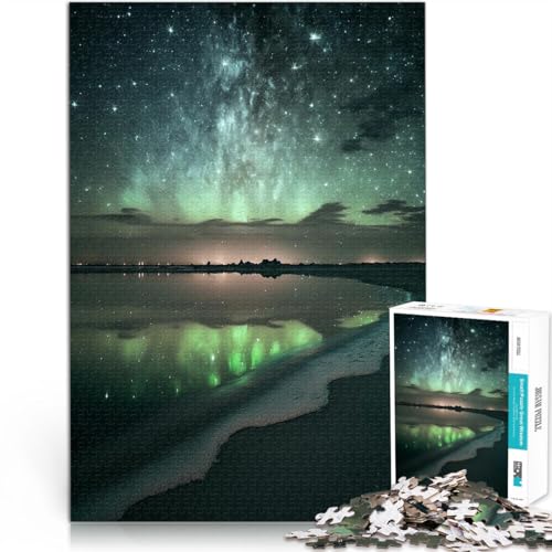 Nächtliche Glückseligkeit 1000-teiliges Teenager-Puzzle Spielzeug-Intellektuelles Spiel Lernspiel für Geburtstag, Weihnachten 38x26cm von SYUNFEI