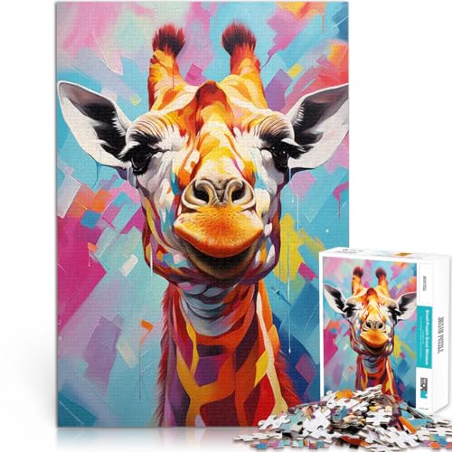 Neugierige Giraffe 1000-teiliges Puzzle für Teenager Dekomprimierendes intellektuelles Lernspielzeug Wohnkunstdekor 38x26cm Neugierige Giraffe 1000-teiliges Puzzle für Teenager Dekomprimierendes intellektuelles Lernspielzeug Wohnkunstdekor 38x26cm von SYUNFEI