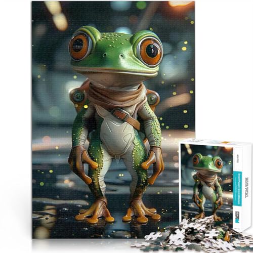 Neugieriger Frosch-Astronaut 1000-teiliges Teenager-Puzzle Pädagogisches Familienspiel Jedes Stück ist einzigartig – Anspruchsvolles Familienspiel 38x26cm Neugieriger Frosch-Astronaut 1000-teiliges Teenager-Puzzle Pädagogisches Familienspiel Jedes Stück ist einzigartig – Anspruchsvolles Familienspiel 38x26cm von SYUNFEI