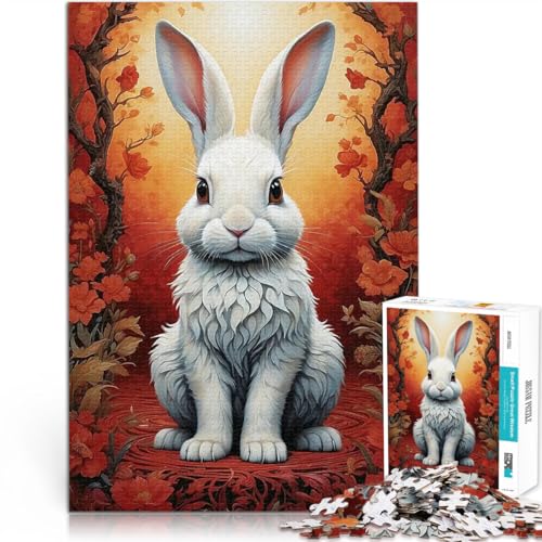 Neugieriges Kaninchen 2000-Teile-Puzzle für Teenager lustige Spiele für die ganze Familie Einzigartige Wohndekoration und Geschenke 70x100cm von SYUNFEI