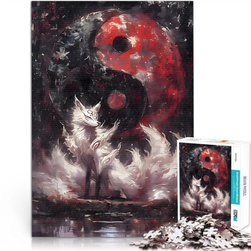 Neunschwänziger Fuchs Yin Yang Puzzle für Jugendliche 1000 Teile Denkspiel Wanddekoration Einzigartige Geburtstags 38x26cm Neunschwänziger Fuchs Yin Yang Puzzle für Jugendliche 1000 Teile Denkspiel Wanddekoration Einzigartige Geburtstags 38x26cm von SYUNFEI