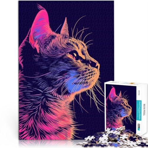 Niedliche Cartoon-Katze 1000-Teile-Puzzle für Teenager Lernspiel-Herausforderungsspielzeug Lernspiel für Geburtstag, Weihnachten 38x26cm Niedliche Cartoon-Katze 1000-Teile-Puzzle für Teenager Lernspiel-Herausforderungsspielzeug Lernspiel für Geburtstag, Weihnachten 38x26cm von SYUNFEI
