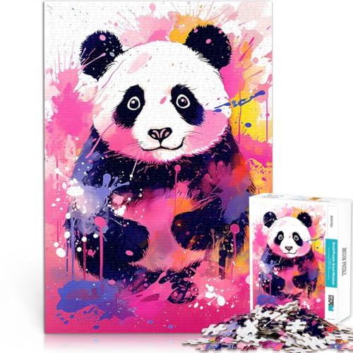 Niedliche Panda-Pop-Art 1000-teiliges Puzzle für Teenager Pädagogisches Spielzeug zum Stressabbau Tolle Geschenke und Spielzeuge 38x26cm Niedliche Panda-Pop-Art 1000-teiliges Puzzle für Teenager Pädagogisches Spielzeug zum Stressabbau Tolle Geschenke und Spielzeuge 38x26cm von SYUNFEI