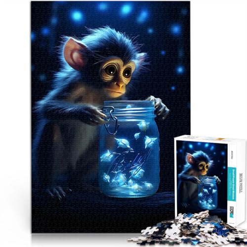 Niedlicher AFFE Leuchtendes Leuchten Teenager 1000-teiliges Puzzle Quizspiel Lustige Aktivitäten für zu Hause, Geburtstagsgeschenk, Reisegeschenk, 38x26cm Niedlicher AFFE Leuchtendes Leuchten Teenager 1000-teiliges Puzzle Quizspiel Lustige Aktivitäten für zu Hause, Geburtstagsgeschenk, Reisegeschenk, 38x26cm von SYUNFEI