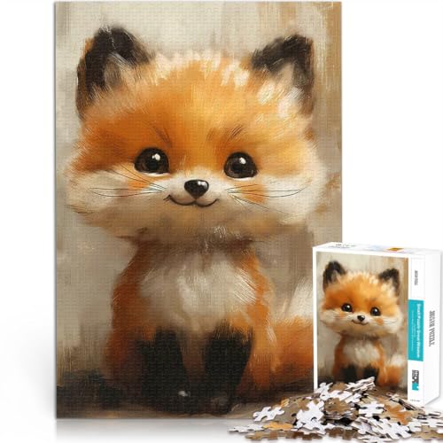 Niedlicher Cartoon-Fuchs Puzzle für Erwachsene mit 2000 Teilen Lernspielzeug Lustige Aktivitäten für zu Hause, Geburtstagsgeschenk, Reisegeschenk, 70x100cm von SYUNFEI
