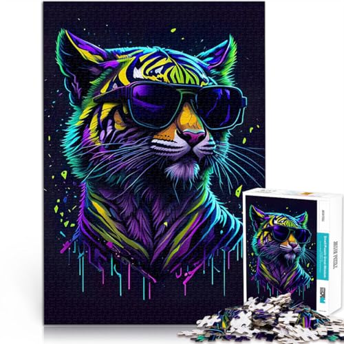 Niedlicher wunderlicher Tiger Puzzle 1000 Teile für Erwachsene Denkspiel Wanddekoration Einzigartige Geburtstags 38x26cm Niedlicher wunderlicher Tiger Puzzle 1000 Teile für Erwachsene Denkspiel Wanddekoration Einzigartige Geburtstags 38x26cm von SYUNFEI