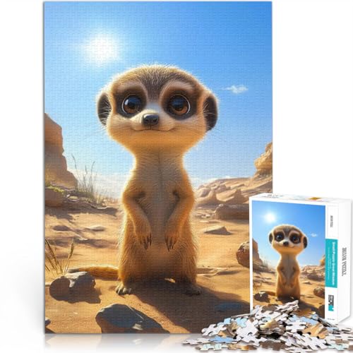 Niedliches Baby-Erdmännchen in der Wüste 1000-teilige Puzzles für Erwachsene Denkspiel Wunschliste mit dem Weihnachtsmann 38x26cm Niedliches Baby-Erdmännchen in der Wüste 1000-teilige Puzzles für Erwachsene Denkspiel Wunschliste mit dem Weihnachtsmann 38x26cm von SYUNFEI