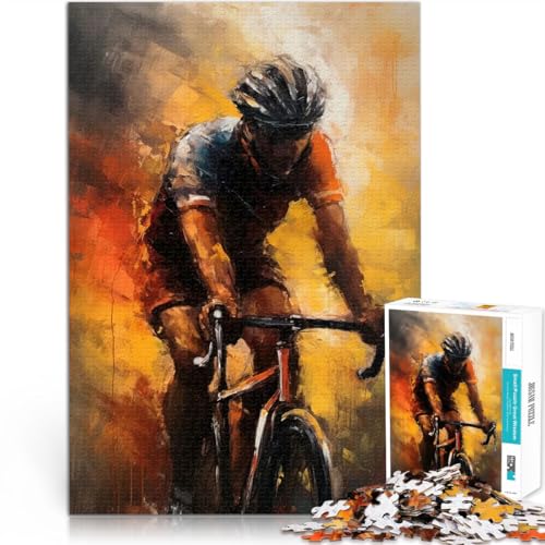 Ölgemälde eines Radfahrers 1000-Teile-Puzzle für Teenager Handgeschwindigkeitswettbewerb einzigartiges Herausforderungsspiel 38x26cm Ölgemälde eines Radfahrers 1000-Teile-Puzzle für Teenager Handgeschwindigkeitswettbewerb einzigartiges Herausforderungsspiel 38x26cm von SYUNFEI