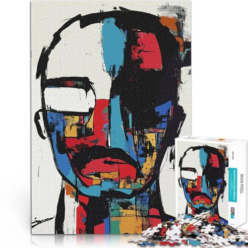 Original abstraktes Porträt Puzzle 1000 Teile für Jugendliche Denkspiel Lustige Aktivitäten für zu Hause, Geburtstagsgeschenk, Reisegeschenk, 38x26cm Original abstraktes Porträt Puzzle 1000 Teile für Jugendliche Denkspiel Lustige Aktivitäten für zu Hause, Geburtstagsgeschenk, Reisegeschenk, 38x26cm von SYUNFEI