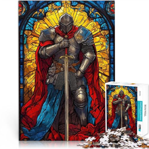 Paladin-Buntglas Puzzle für Erwachsene 1000 Teile Geschenke zum Suchbegriff: Herausfordernde Spiele EIN Kunstwerk 38x26cm von SYUNFEI