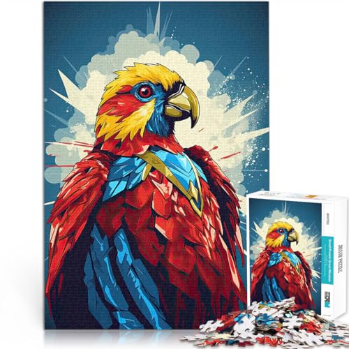 Papagei-Superheld Puzzle 1000 Teile für Erwachsene Geschenke zum Suchbegriff: Herausfordernde Spiele Geschenkideen 38x26cm Papagei-Superheld Puzzle 1000 Teile für Erwachsene Geschenke zum Suchbegriff: Herausfordernde Spiele Geschenkideen 38x26cm von SYUNFEI