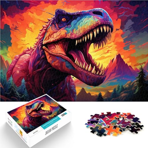 Puzzle für Erwachsene, 1000 Teile, Dinosaurier, Denkspiel, Wanddekoration, einzigartige Geburtstags, 50 x 75 cm, für Teenager ab 14 Jahren Puzzle für Erwachsene, 1000 Teile, Dinosaurier, Denkspiel, Wanddekoration, einzigartige Geburtstags, 50 x 75 cm, für Teenager ab 14 Jahren von SYUNFEI