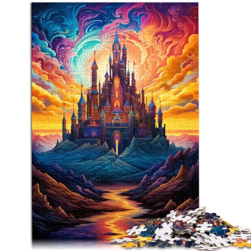 Puzzle, EIN großes Schloss über der Stadt, 2000 Teile, 70 x 100 cm, graue Kartenpuzzles für Erwachsene und Kinder ab 14 Jahren, geistiges Spiel von SYUNFEI