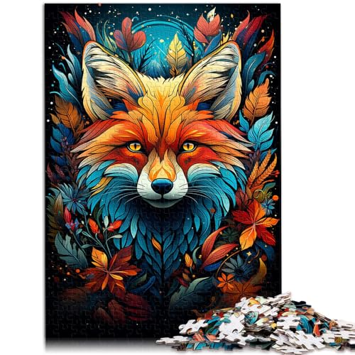 Puzzle für Erwachsene, 1000 Teile, Farbmalerei, Fuchs, Quizspiel, Wanddekoration, einzigartige Geburtstags, 50 x 75 cm, für 14-Jährige Puzzle für Erwachsene, 1000 Teile, Farbmalerei, Fuchs, Quizspiel, Wanddekoration, einzigartige Geburtstags, 50 x 75 cm, für 14-Jährige von SYUNFEI
