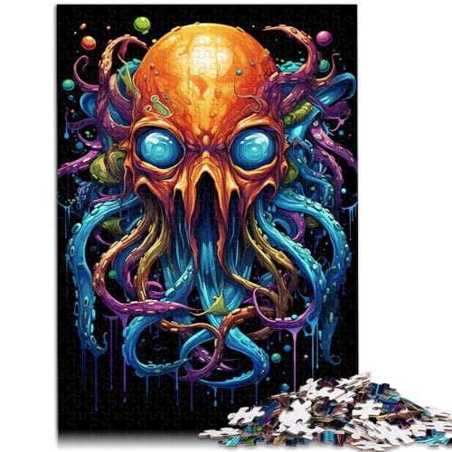 Puzzle für Erwachsene, 1000 Teile, Farbmalerei, Oktopus, Denkspiel, Weihnachtswunschliste mit Weihnachtsmann,50x75cm, für 14-Jährige Puzzle für Erwachsene, 1000 Teile, Farbmalerei, Oktopus, Denkspiel, Weihnachtswunschliste mit Weihnachtsmann,50x75cm, für 14-Jährige von SYUNFEI