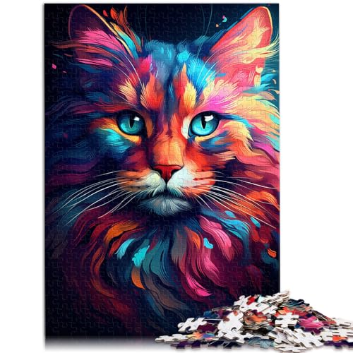 2000-teiliges Puzzle für Erwachsene. Farbiges Zeichen-Katzen-Quizspiel, ganze Familie, 70 x 100 cm, für 14-Jährige von SYUNFEI