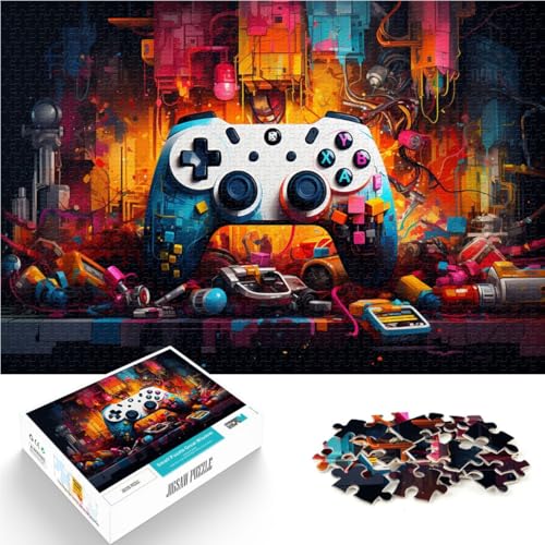 Puzzle für Erwachsene, 2000 Teile, von Gamecontrollern umgebenes Spielzeug, Lernspielzeug, Weihnachts- und Geburtstagsgeschenk, 27,56 x 39,37 Zoll, für 14-Jährige von SYUNFEI