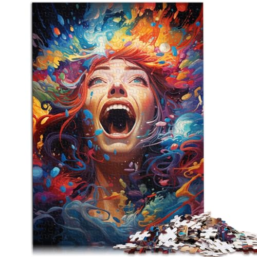 Puzzle für Erwachsene, 2000 Teile, Gemälde eines Mädchens, anspruchsvolles Spiel, Eltern-Kind-Interaktion, 70 x 100 cm, für 14-Jährige von SYUNFEI