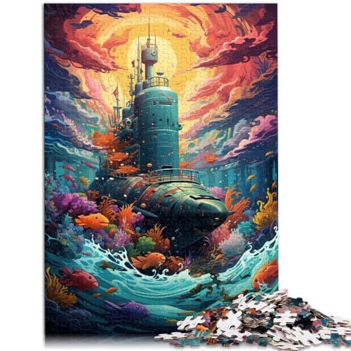Puzzle für Erwachsene, 1000 Teile, U-Boot-Puzzle, Geschenke, ganze Familie,38x52cm, für Teenager ab 14 Jahren von SYUNFEI
