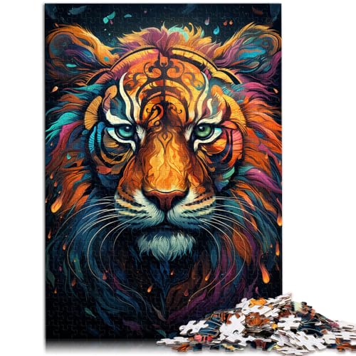 Puzzle für Erwachsene, 1000 Teile, kosmischer Tiger, anspruchsvolles Spiel, ganze Familie, 50 x 75 cm, für 14-Jährige Puzzle für Erwachsene, 1000 Teile, kosmischer Tiger, anspruchsvolles Spiel, ganze Familie, 50 x 75 cm, für 14-Jährige von SYUNFEI