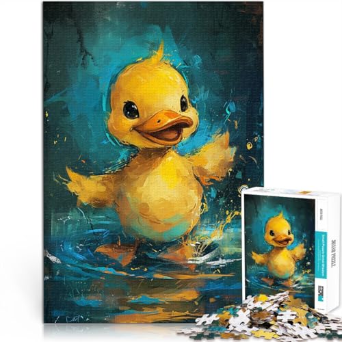 2000-teiliges Puzzle für Erwachsene, süße kleine gelbe Ente, ganze Familie, 27,56 x 39,37 Zoll, für 14-Jährige von SYUNFEI